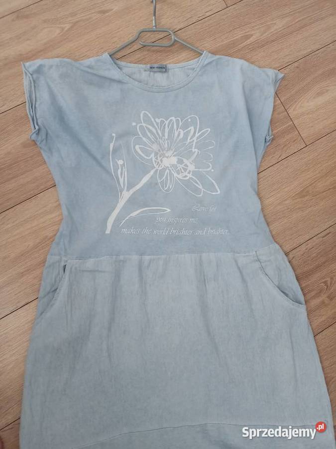 LETNIA NIEBIESKA SUKIENKA
