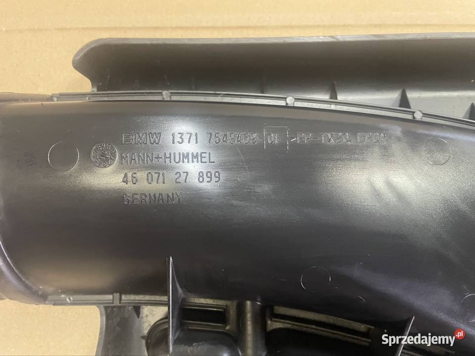 7549469 dolot wlot kierownica powietrza bmw 1
