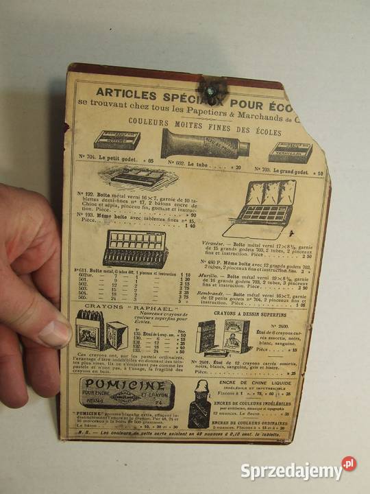 Stara Reklama Kolory Bourgeois Aine Paris Czeladź