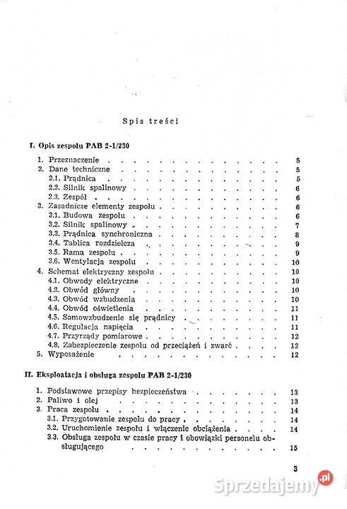 instrukcja obsługi agregatu pab 21230 podkarpackie Stalowa Wola sprzedam