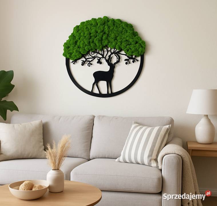 Jeleń z mchem chrobotkiem śląskie Ruda Śląska sprzedam