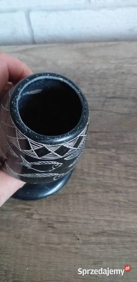 Rzeżbiony kielich prl Przedbórz