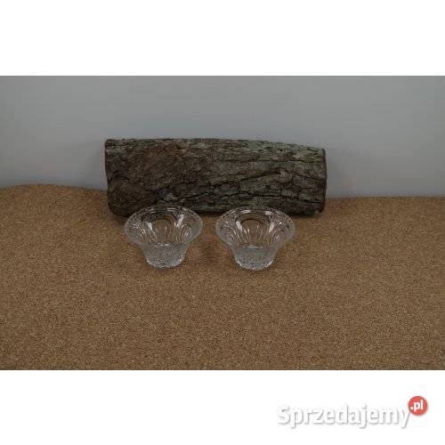 Komplet 2 szklanych miseczek deserowych Porcelana i szkło