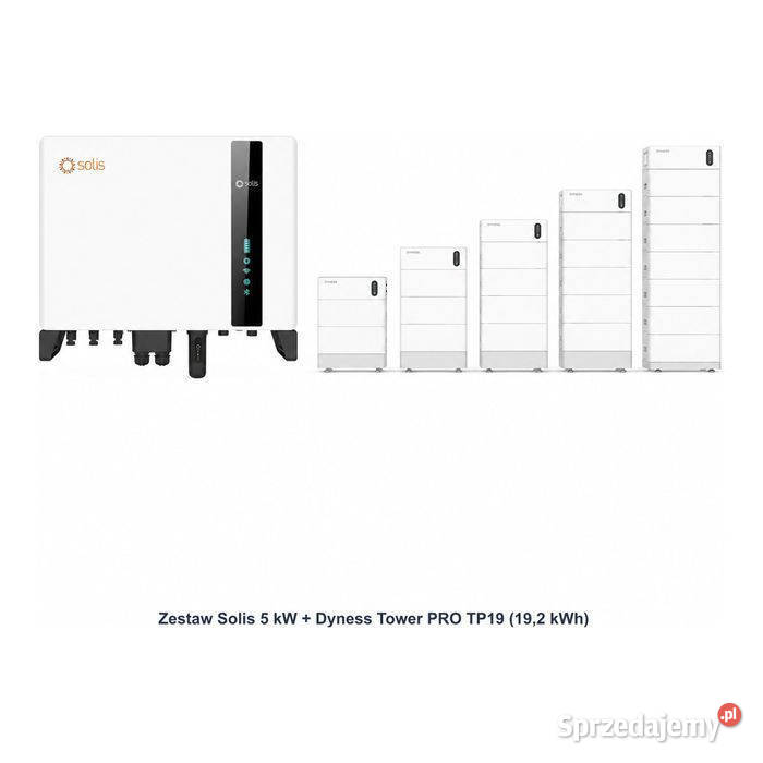 Zestaw Solis 5 kW Dyness Tower PRO TP19 192 kWh