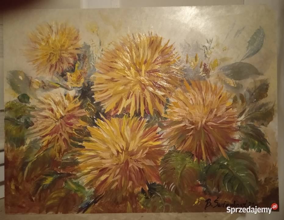 Obraz olejny ASTRY małopolskie Rabka-Zdrój