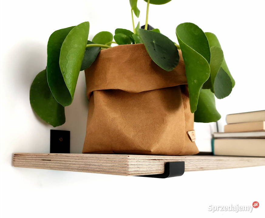 półka ze sklejki na wspornikach metalowych loft 60cm Gdańsk