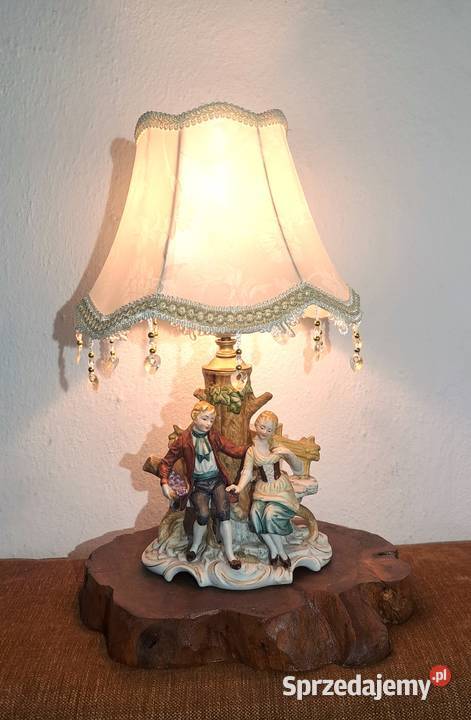 lampka stołowa figuralna porcelanowa mazowieckie Warszawa