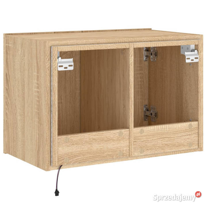 Ścienna szafka TV z LED dąb sonoma 60x35x41 Warszawa