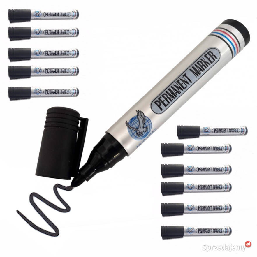 Zestaw Markerów Czarnych 12 Długość 14