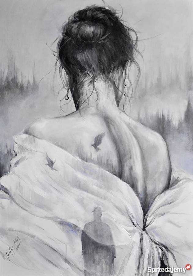 Duży akt kobieta surrealizm nowoczesny duży mazowieckie