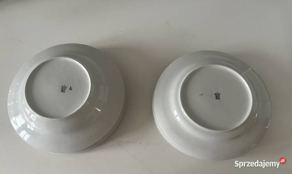 Talerze porcelanowe Włocławek z lat PRLu Łódź sprzedam