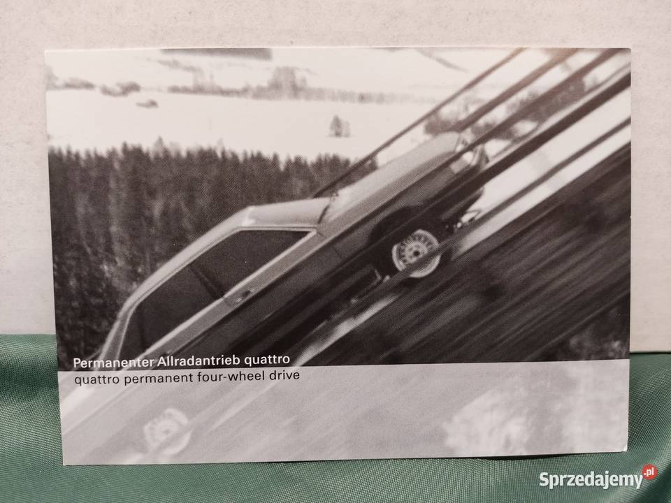 Pocztówka widokówka Audi quattro permanent opolskie Głuchołazy