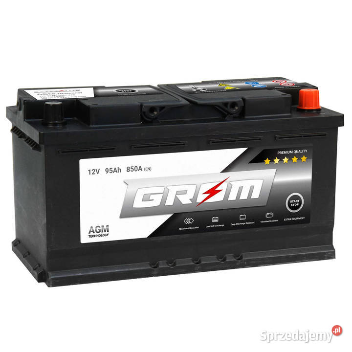 Akumulator GROM AGM STARTSTOP 95Ah 850A Prawy Warszawa