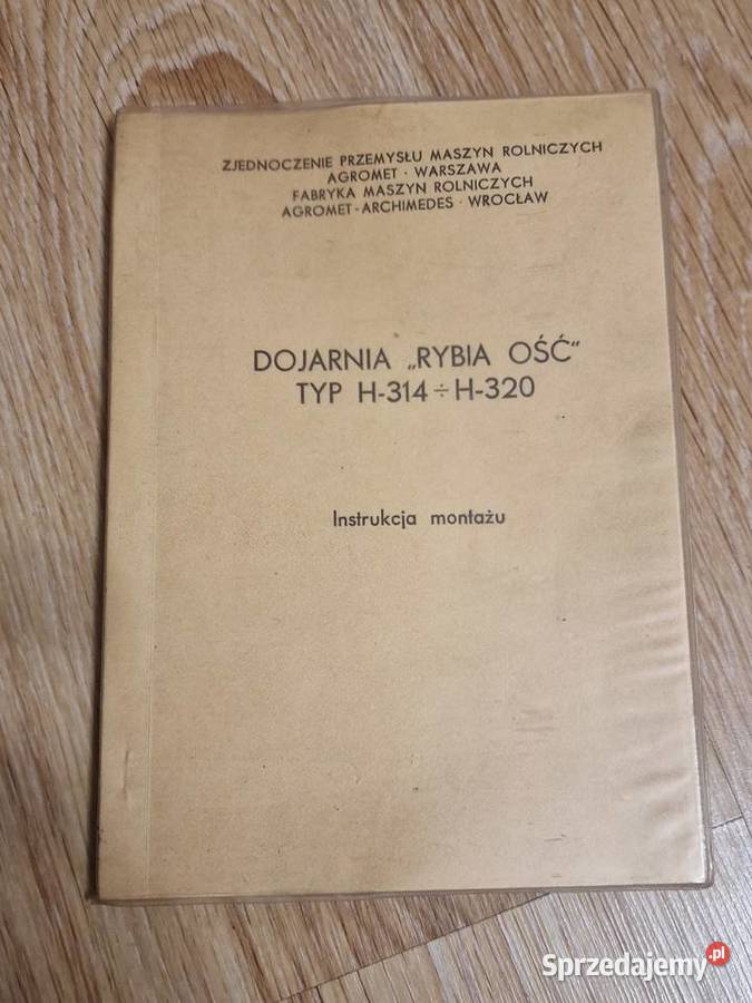 Dojarnia Rybia Ość typ H314 H320 instrukcja Wrocław
