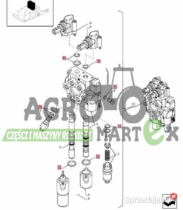 84285436 ZESTAW USZCZELEK CNH Wichrów