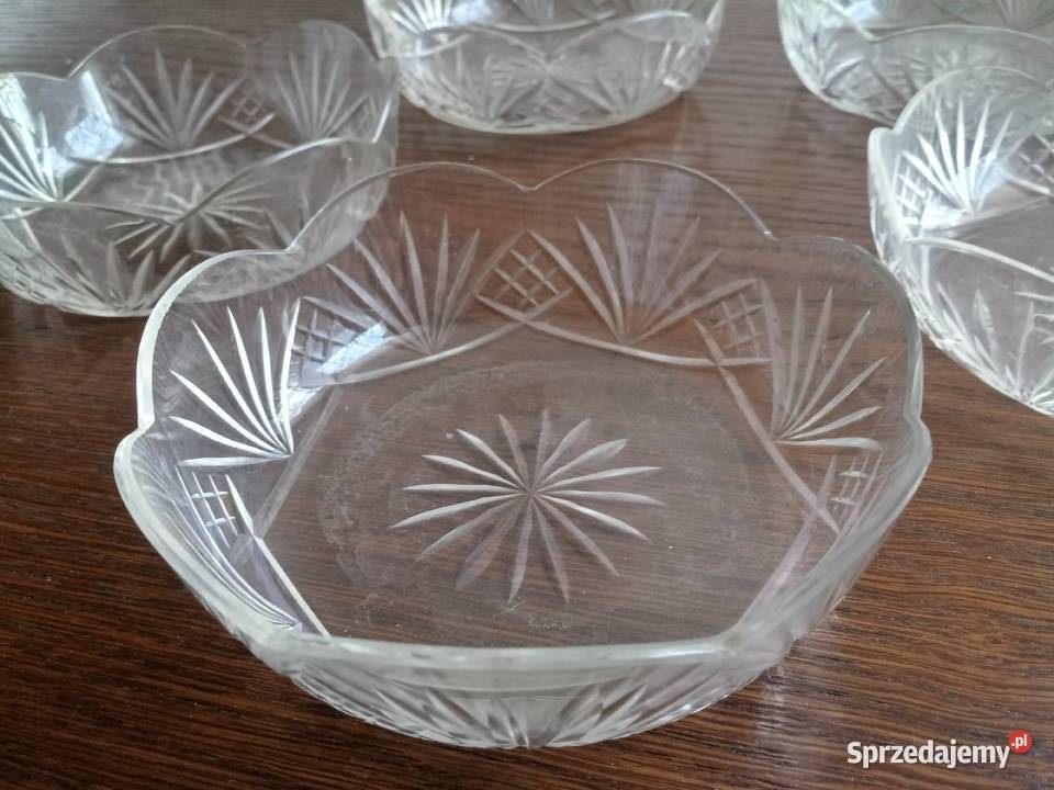 Salaterki kryształowe z PRL HSG Zabkowice Zawiercie