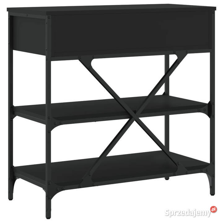 Stolik konsolowy czarny 75x345x75 WM833408 Warszawa