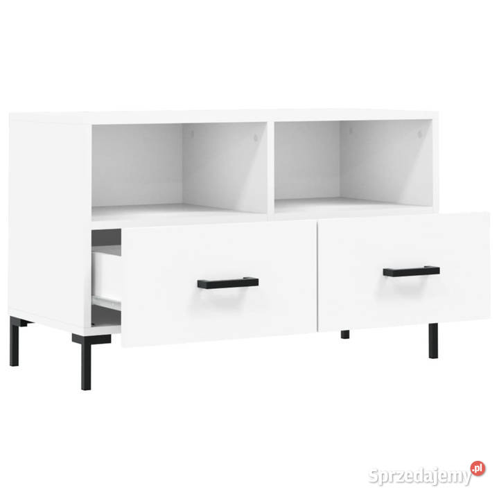 Szafka pod TV biała 80x36x50 materiał Warszawa