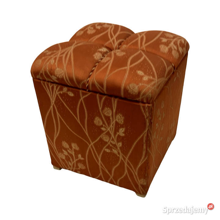Art Deco pufa tapicerowana ze schowkiem Niemcy Warszawa