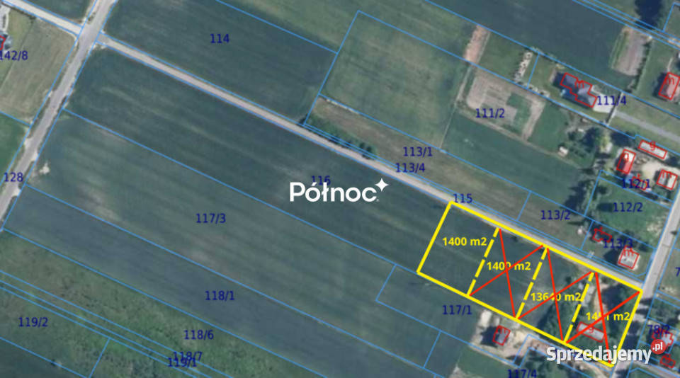 Działki budowlane w Janowie 1400m2 85 m2 lubelskie Janów