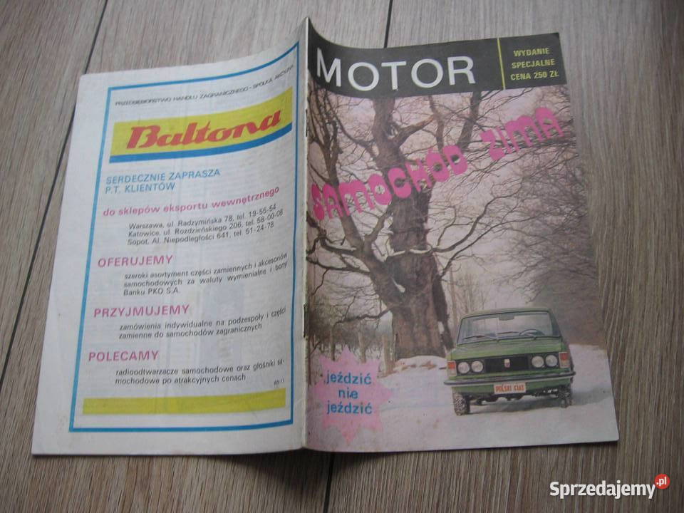 Fiat 125p 126p Łada MOTOR samochód zimą 1988r Przemyśl