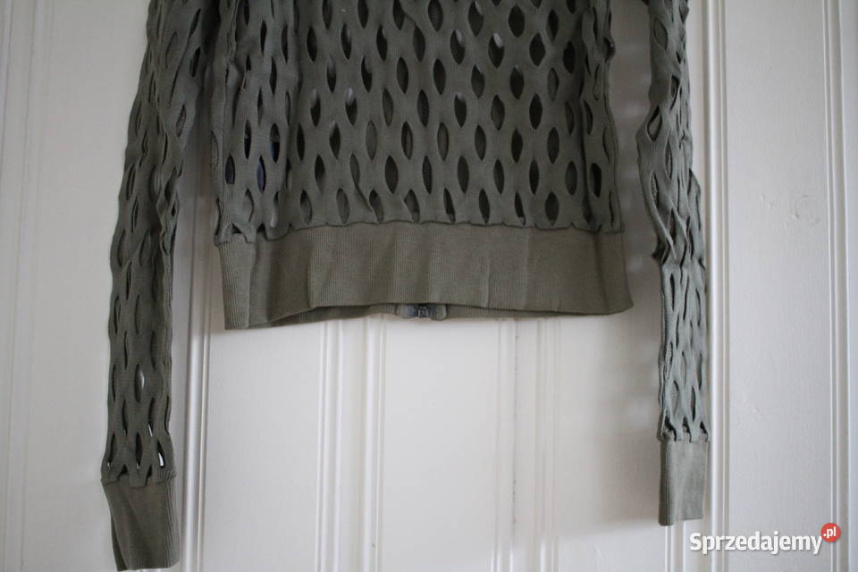 SWETER BLUZKA KURTKA HM XS 34 CARDIGAN KHAKI TOP