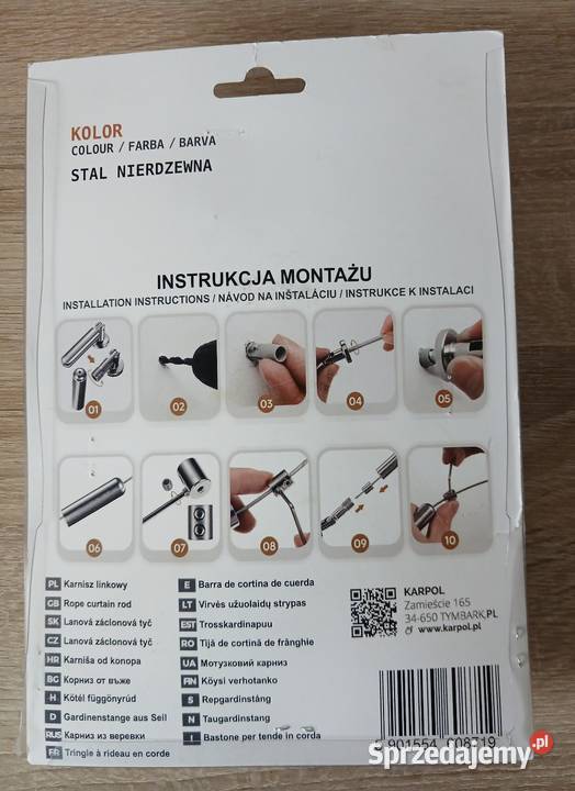 Karnisz linkowy balkonowy podkarpackie Krosno sprzedam