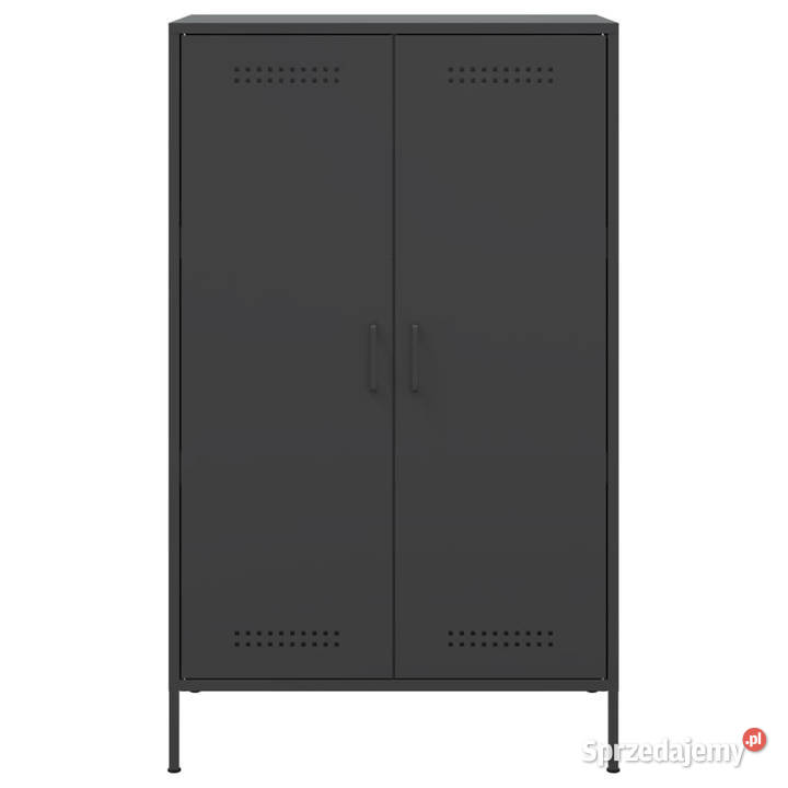 Szafka czarna 68x39x113 stal WM842964 Warszawa