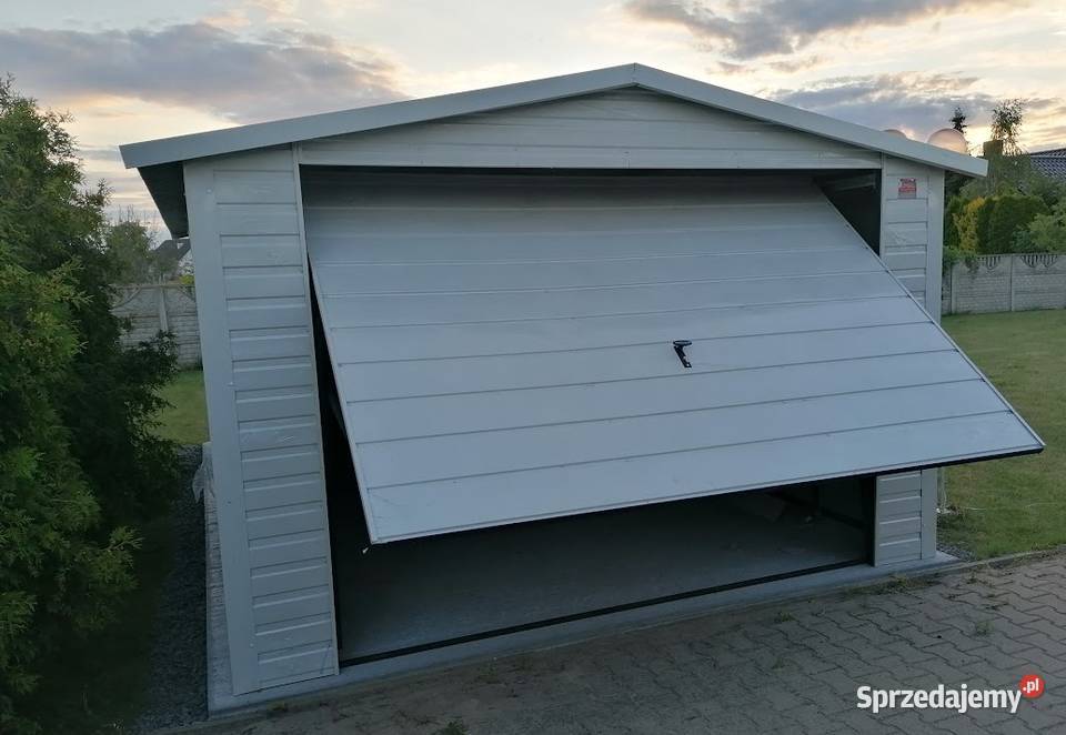 Biały Garaż Blaszany Magazyn Blaszak Garaże
