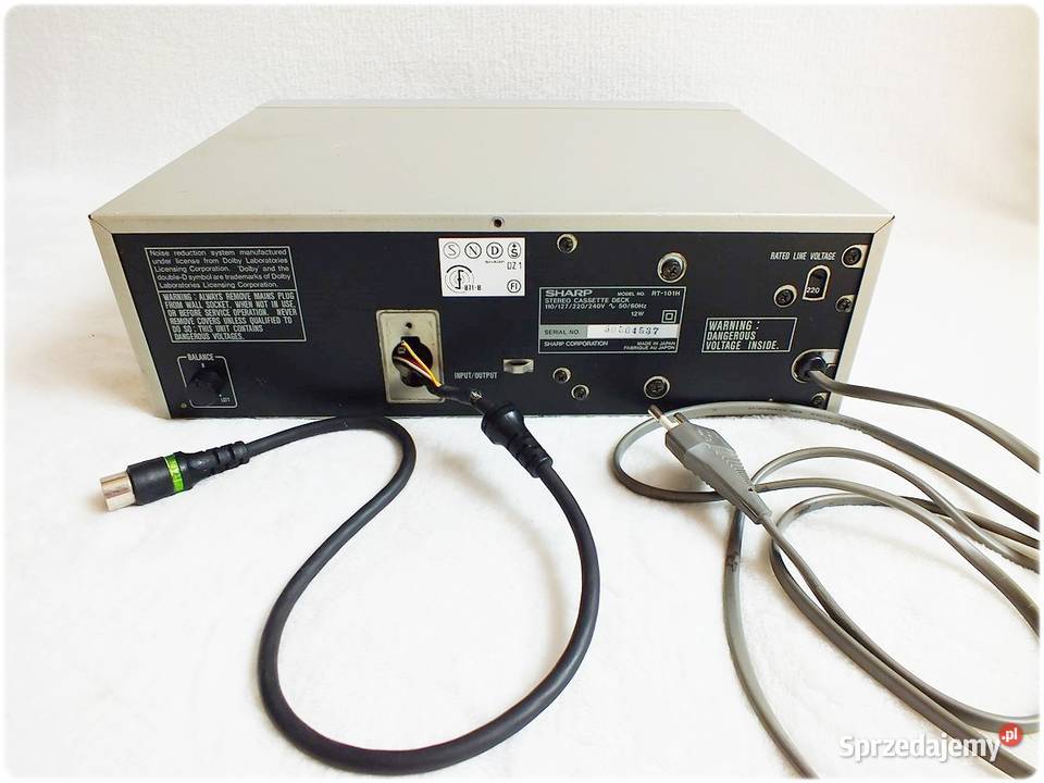 SHARP RT101H Magnetofon Stereo Amplituner DECK z Żary