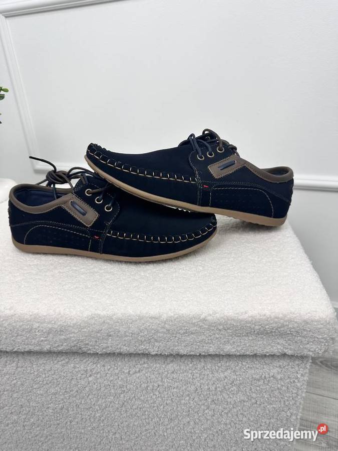Buty męskie półbuty mokasyny sznurowane 4045 Poznań sprzedam