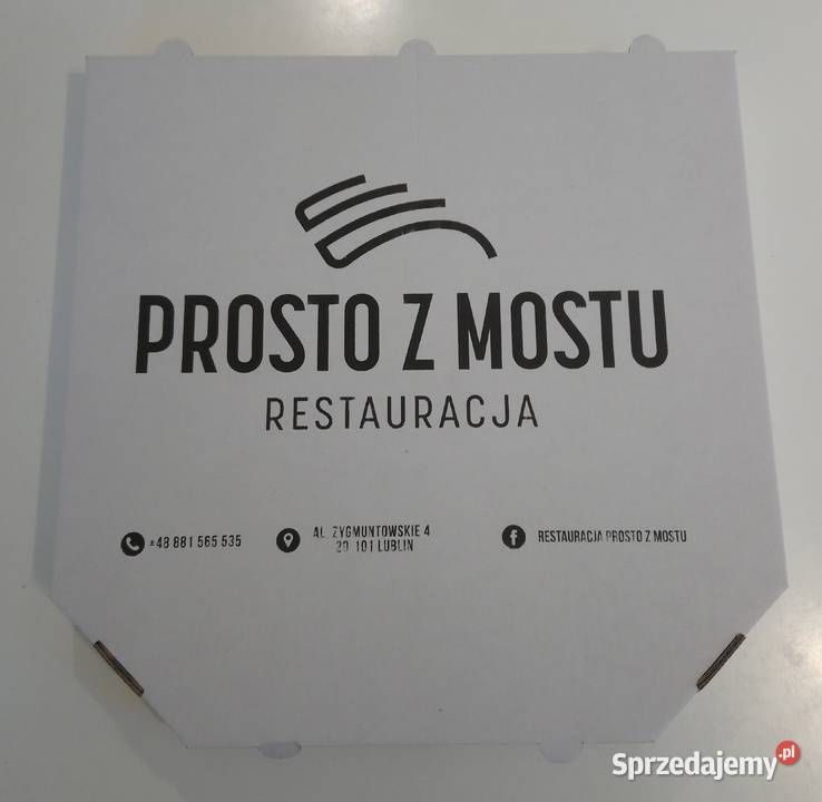 Kartony na pizzę z nadrukiem 32x32 100 sztuk Gastronomia Lublin