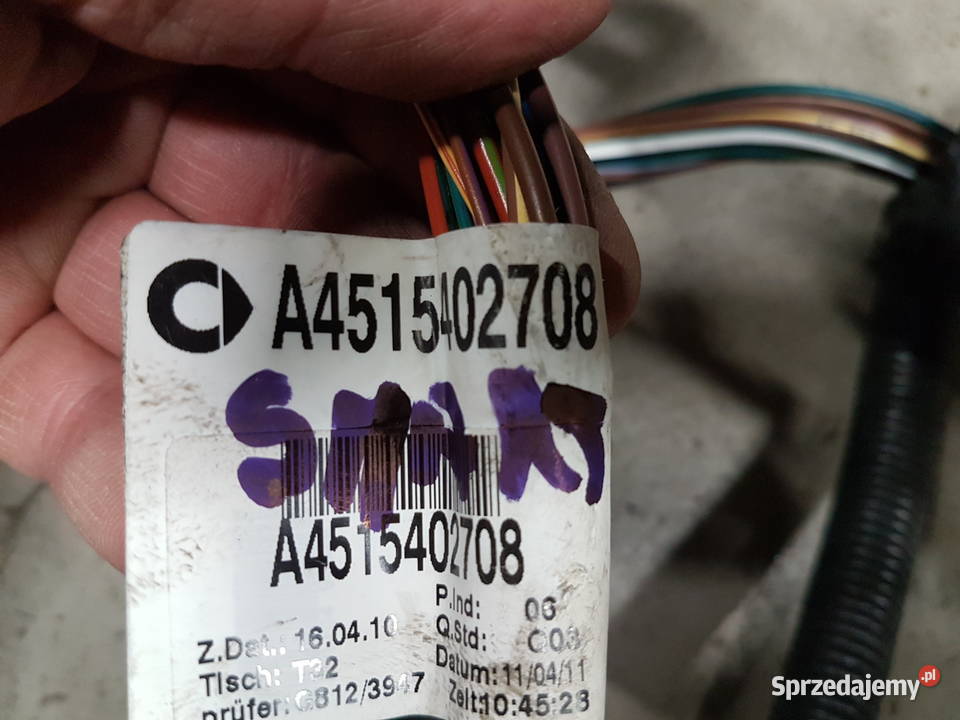 SMART FORTWO II 10 INSTALACJA SKRZYNI BIEGOW Turkowice