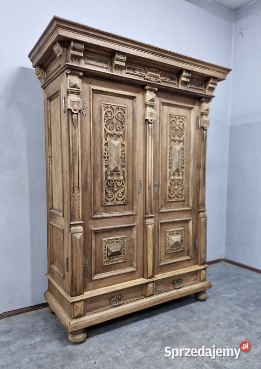 Piękna Orzechowa Szafa Eklektyczna AntykiMarki Marki