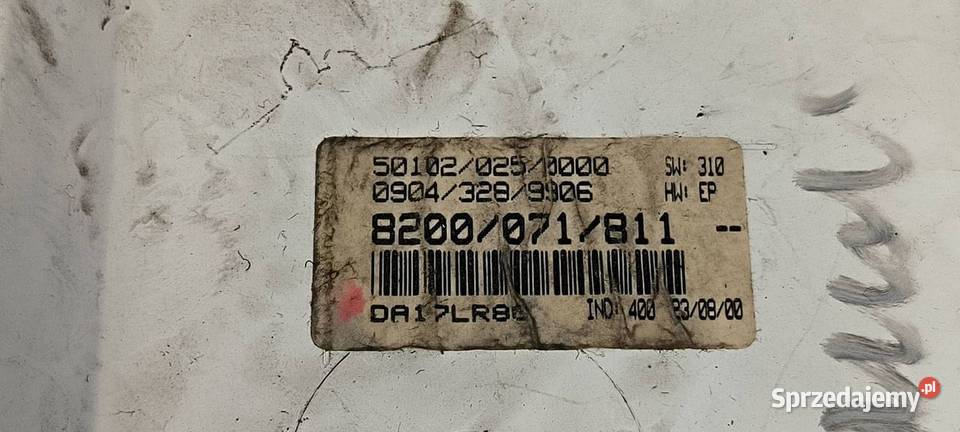 LICZNIK ZEGAR RENAULT MEGANE I 8200071811 osobowe Lipno