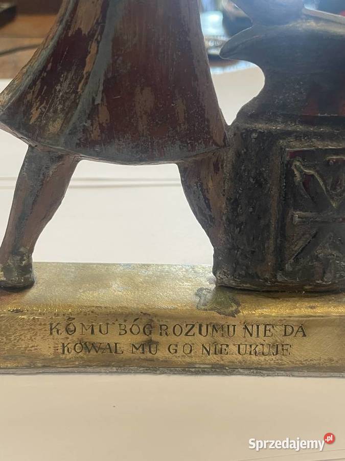 Figurka kowala z mosiądzu Pozostałe Kraków sprzedam