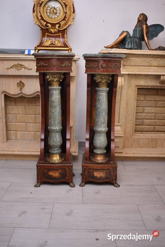 Piękne Kolumny Postumenty Drewno Granit Brązowe małopolskie Kraków sprzedam