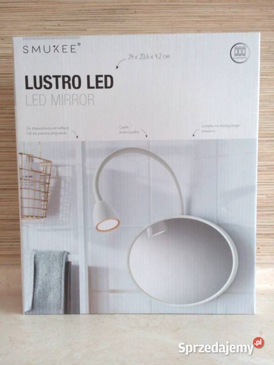 NAJTANIEJ Lustro Led Lustro Z Lampką Owalne śląskie Zabrze