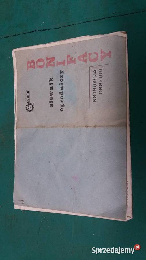 Siewnik Bonifacy instrukcja obsługi i karta