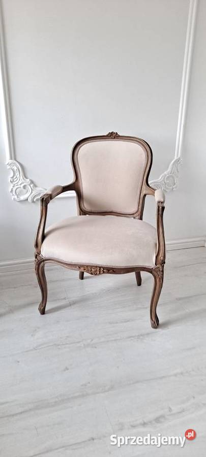 Stylowy fotel krzesło Ludwik Ludwikowski Shabby Fotele