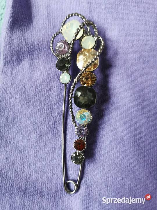 Broszka damska duża kolorowa agrafka Dla kobiet Kraków