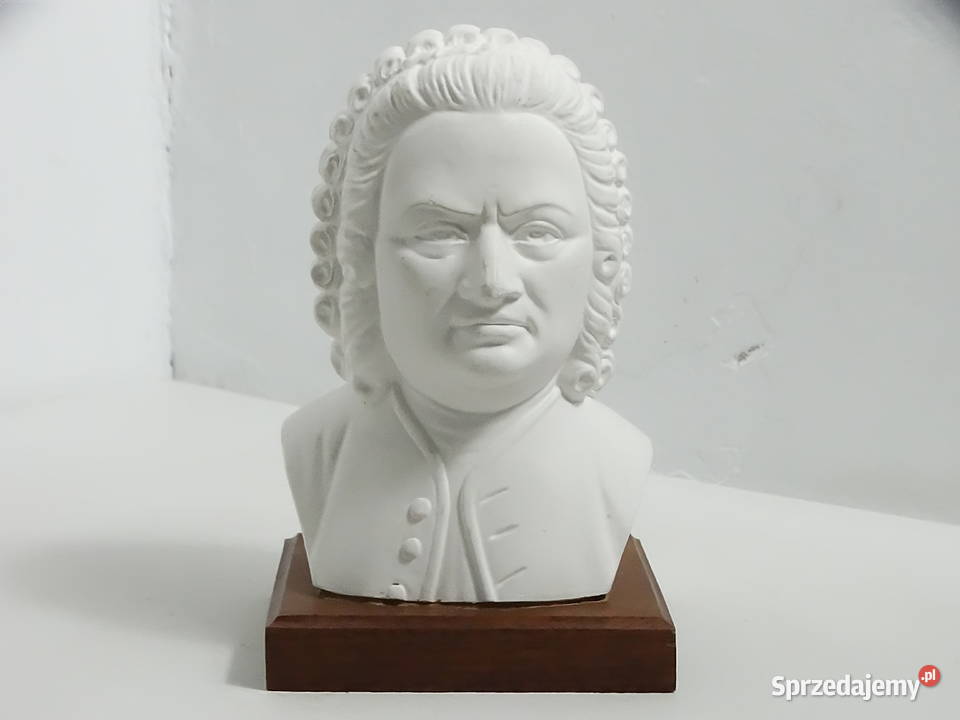 Klasyczne popiersie JS BACH 18 Sygnowane lubelskie Biłgoraj