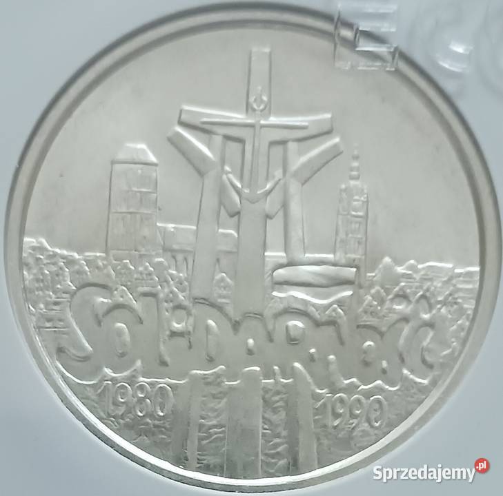 100 000 Solidarność 1990 r Typ B 2 MS 63 GCN