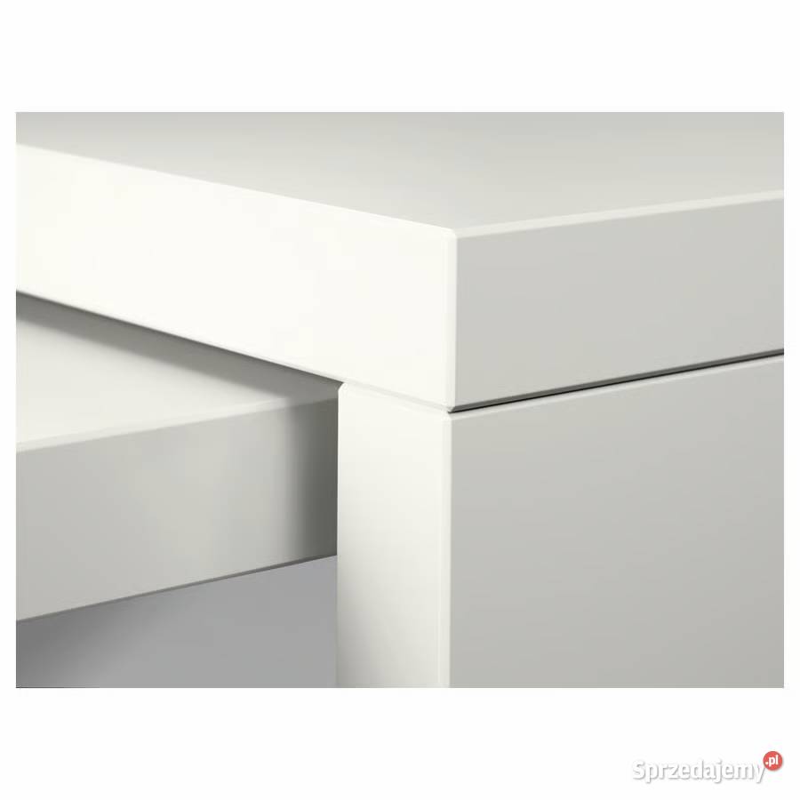 Nowe biurko IKEA MALM z wysuwanym panelem 73cm