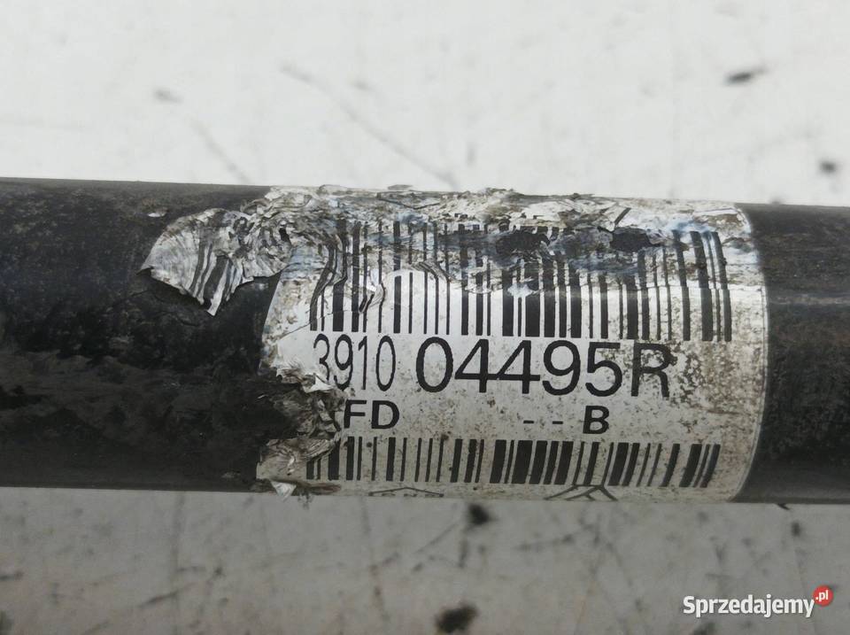 PÓŁOŚ PRAWY PRZÓD 17 DCI 391004495R Renault świętokrzyskie