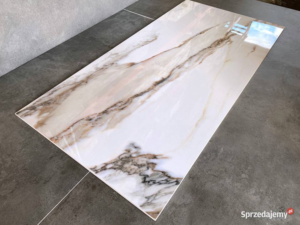 Gres marmurowy 120x60 CALACATTA GOLD wysoki Łask