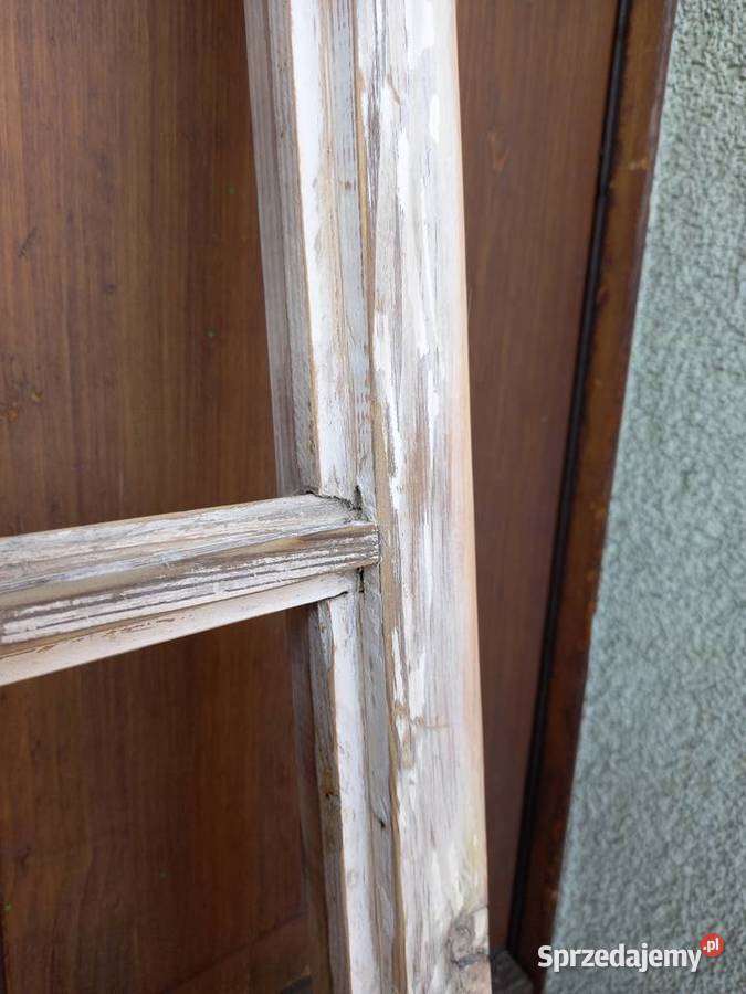Stare skrzydło okienne ramka okno drewniane PRL