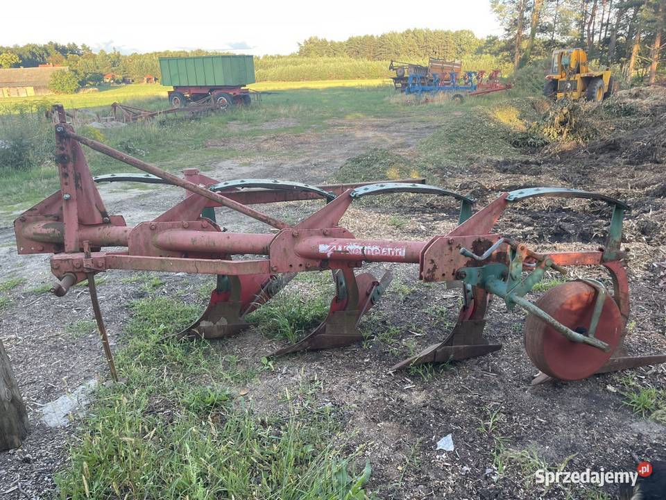 Pług kverneland czteroskibowy zagonowy khun nieuszkodzony Olesno
