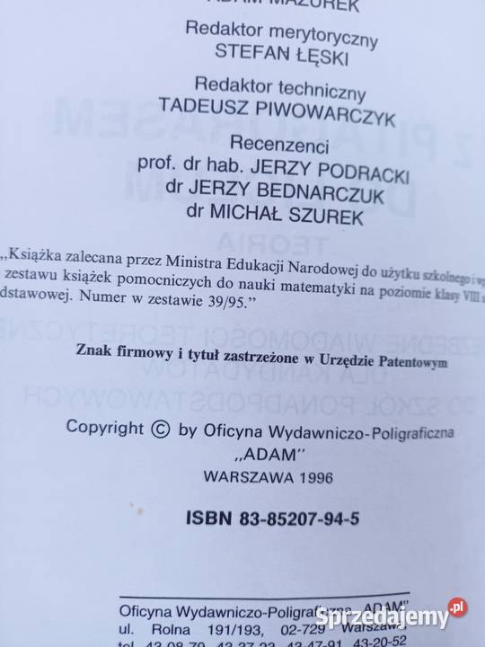 Z Pitagorasem do liceum teoria księgarnia Praga mazowieckie Warszawa