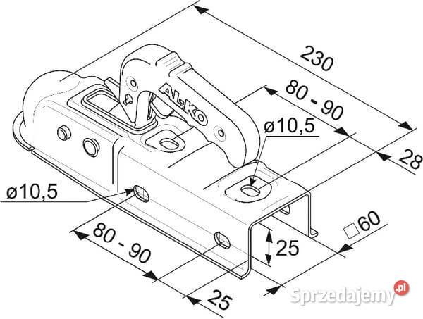 Zaczep kulowy AK7 1224343 Kamionna